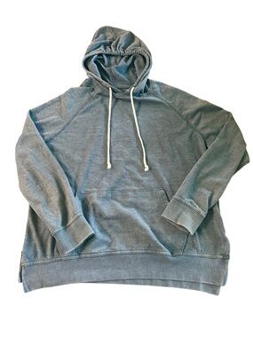 Like Love Oversized Heathered Hoodie - Womens Small Heather Blue